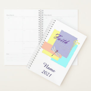 Personalised Faith dragonfly Planner