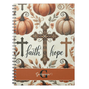 Personalised Faith & Hope Christian Halloween Notebook