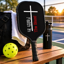 Personalised Faith In The Blood Christian Cross  Pickleball Paddle