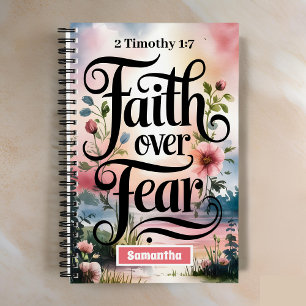 Personalised Faith Over Fear Christian Journal