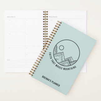 Personalised Faith that Moves Mountains Christian Planner