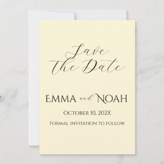 Personalised Fall Blossom Save the Date Card