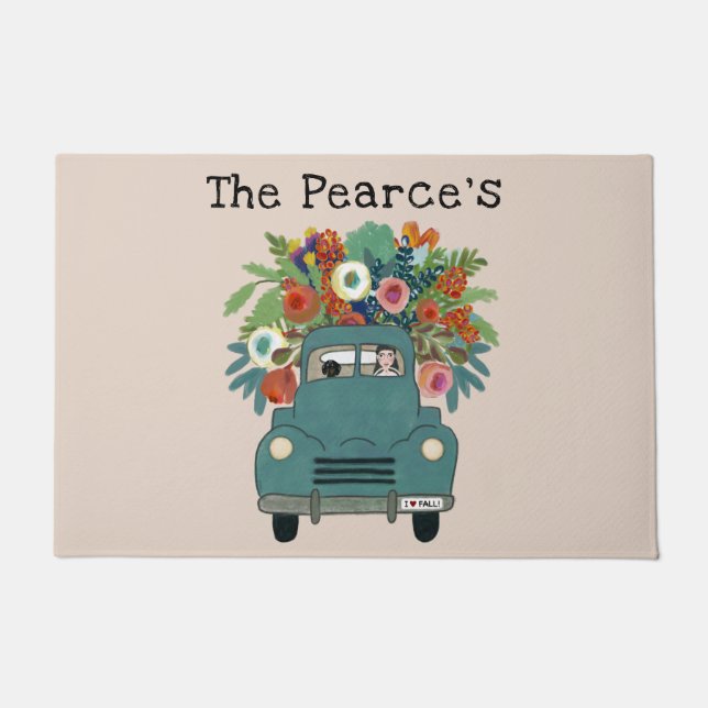 Personalised Fall Door Mat (Front)