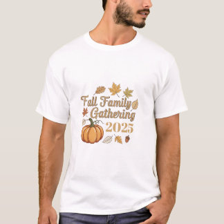 Personalised Fall Family Gathering 2025 T-shirt