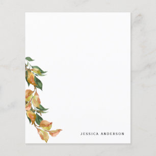 Personalised Fall Foliage Custom Name Stationery