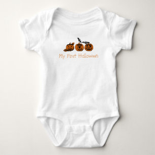 Personalised Fall/Halloween/pumpkin Baby Bodysuit