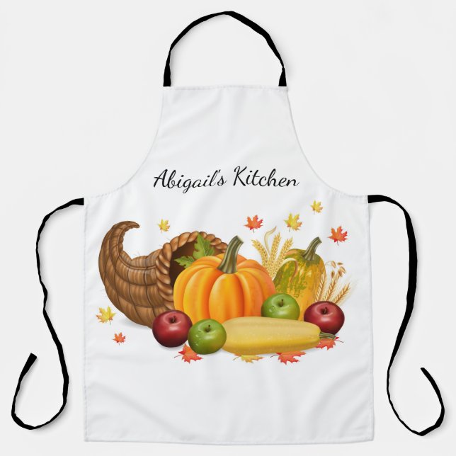 Personalised Fall Harvest Apron (Front)