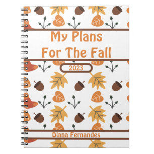 Personalised Fall Notebook
