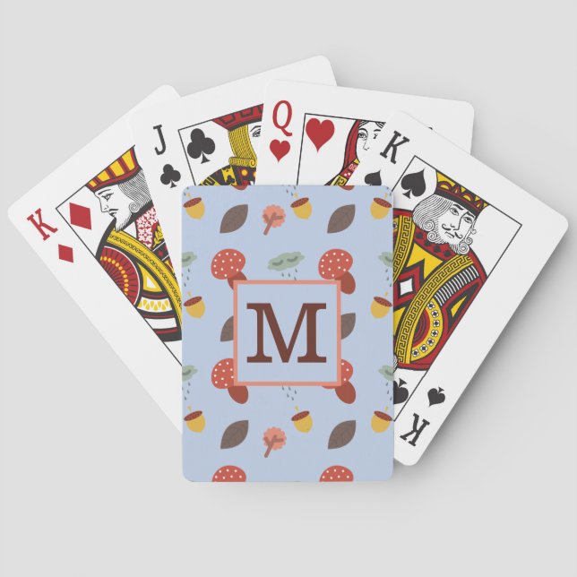 Personalised Fall  Playing Cards (Back)