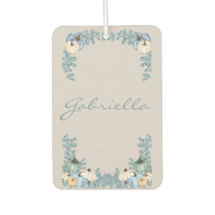 Personalised Fall pumpkins Car Air Freshener