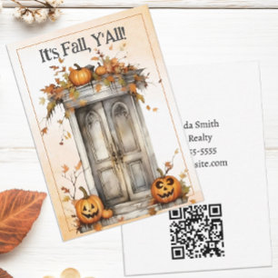 Personalised Fall Real Estate Pop By Card