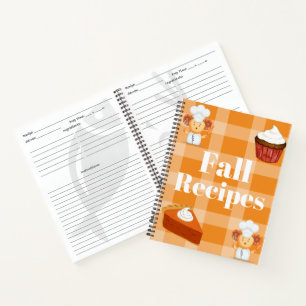 Personalised Fall Recipe Book For Kids