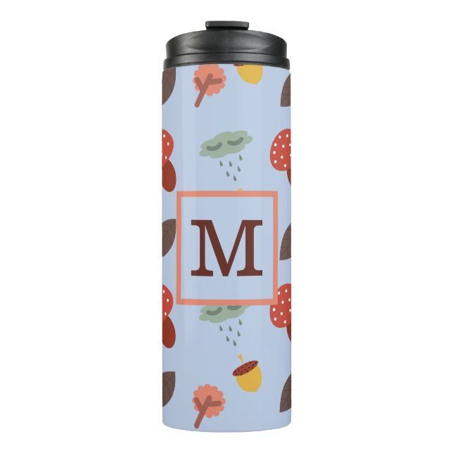 Personalised Fall  Thermal Tumbler (Front)