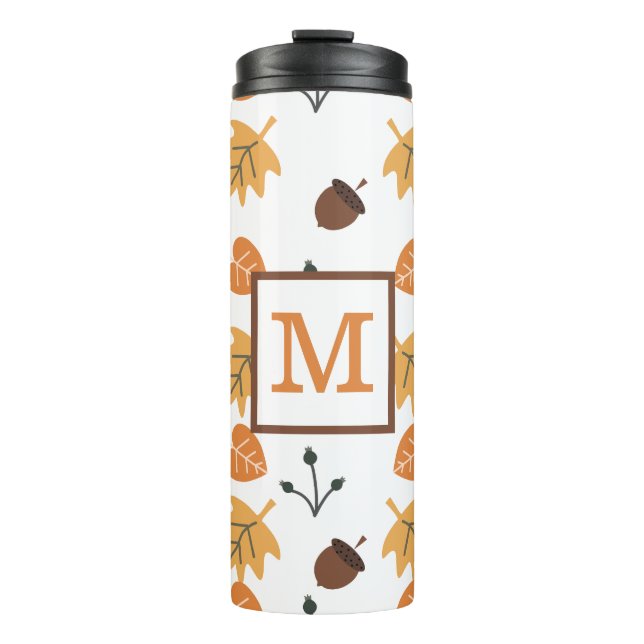 Personalised Fall  Thermal Tumbler (Front)
