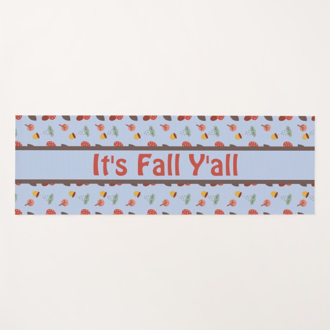 Personalised Fall Yoga Mat (Front (Horizontal))