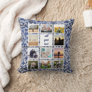 Personalised Family 11 Photo Custom Collage Cushion