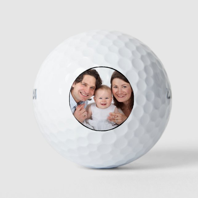 Personalised Family 1 Photo Golf Balls (Front)