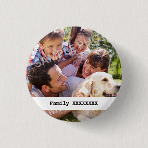 Personalised Family 3 Cm Round Badge