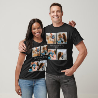 Personalised family 4 photo collage template T-Shirt