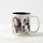 Personalised Family 7 Photo Collage Two-Tone Coffee Mug<br><div class="desc">Custom printed travel coffee mugs personalised with your family photos. This design template has space for 7 square Instagram photos. Use the design tools to change the background colour, add more photos, move things around and add your own custom text to create a unique one of a kind gift for...</div>