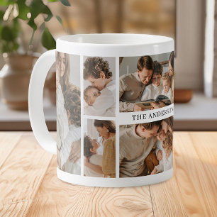 Personalised Family 8 Photo Collage Coffee Mug