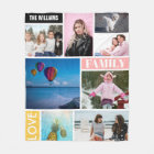 Personalised Family 8 Photo Collage Named