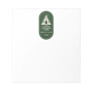 Personalised Family A Frame A-frame Cabin Notepad