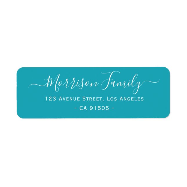 personalised family address label return address label (Front)