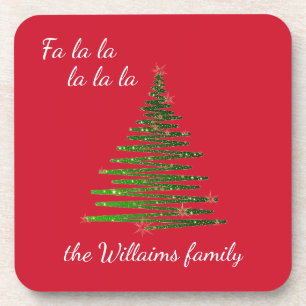 Personalised family Christmas Coaster