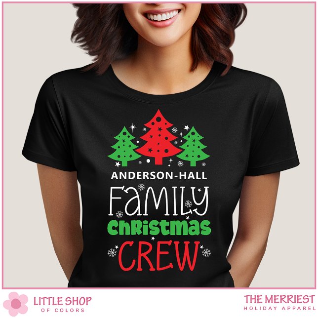 Personalised Family Christmas Crew T-Shirt (Creator Uploaded)