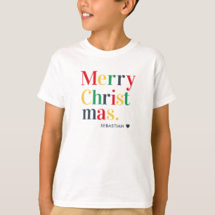 Personalised Family Christmas Kids Matching T-Shirt