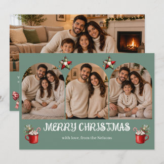 Personalised Family Christmas | Merry Christmas Holiday Card