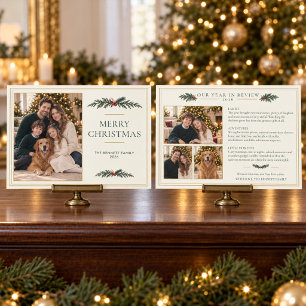 Personalised Family Christmas Newsletter Card