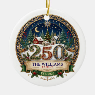 Personalised Family Christmas Ornament