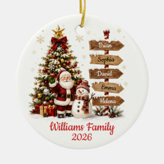 Personalised Family Christmas Ornament