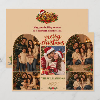 Personalised Family Christmas Photo Card