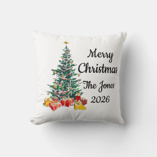 Personalised Family Christmas Pillow