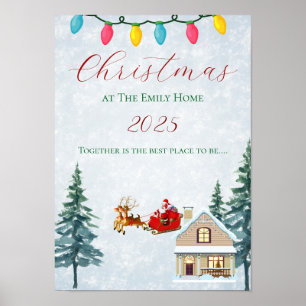 Personalised Family Christmas  Poster