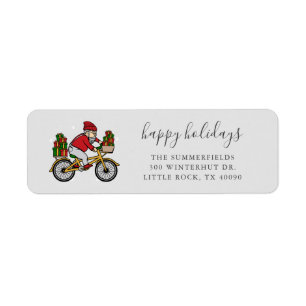 Personalised Family Christmas Return Address Label