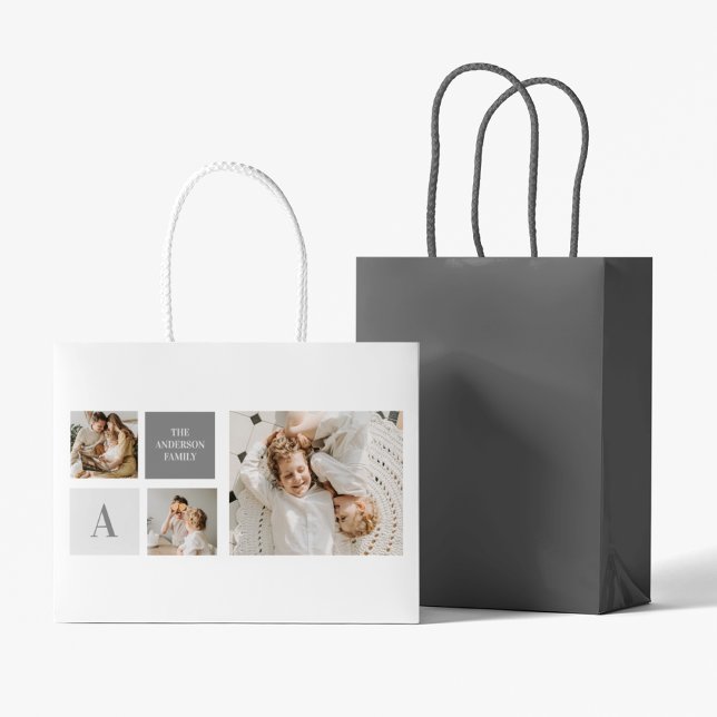  Personalised Family Collage Gift Large Gift Bag (Creator Uploaded)
