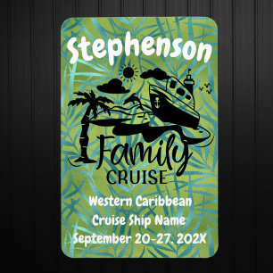 Personalised Family Cruise Door Decor Magnet