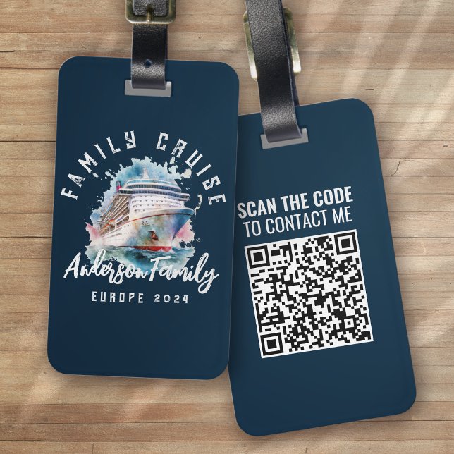 Personalised Family Cruise Group Vacation Luggage Tag (Creator Uploaded)