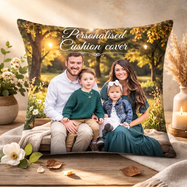 Personalised Family Cushion Cover Gift (Creator Uploaded)