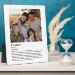 Personalised Family Definition Quote Wall Art Plaque<br><div class="desc">This Family definition quote is the perfect way to celebrate the special bond you share with your loving family. Imagine gifting them a personalised piece that not only brightens the space but also captures the essence of your relationship in a beautiful, minimal design. Whether it's for a birthday gift or...</div>