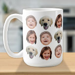Personalised Family Face 3 Photos Cute Coffee Mug<br><div class="desc">The background needs to be transparent. Make sure the photo is cropped tightly to the object/face. If you have any problem cropping your photo, i can do it for you. Before placing an order, you have to send your photo to my message or email at ayokholid@gmail.com, and i will send...</div>