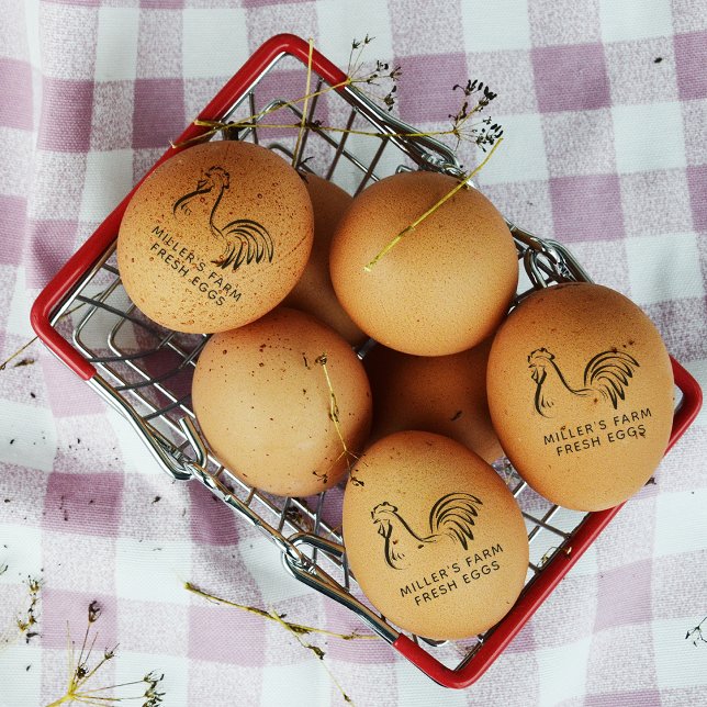 Personalised Family Farm Egg Rubber Stamp (Creator Uploaded)
