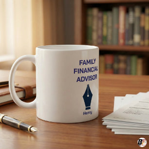 Personalised Family Financial Advisor Coffee Mug