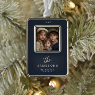 Personalised Family Framed Christmas Ornament