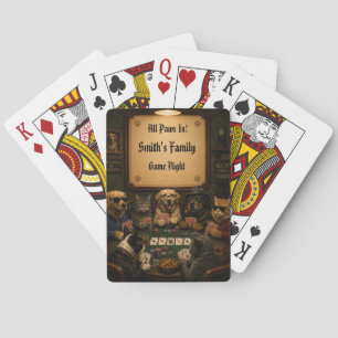 Personalised Family Game Night Playing Cards