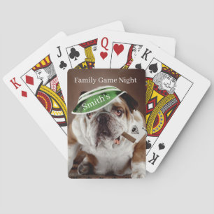 Personalised Family Game Night Playing Cards